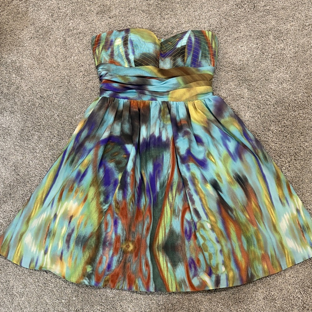 Jessica Simpson Strapless Multicolor Dress Size 4